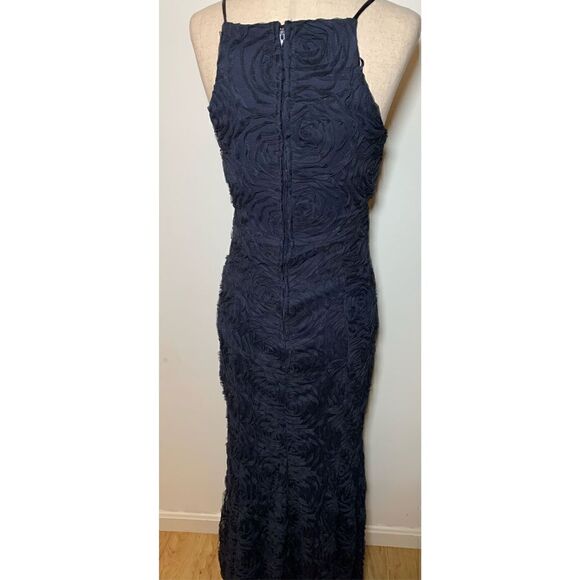 Long blue fancy dress size small - Picture 3 of 4